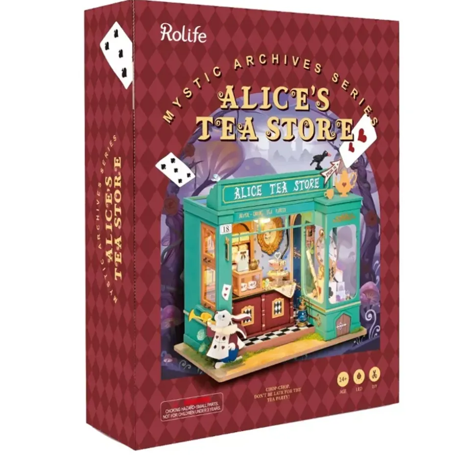 Maqueta de Tienda de te de Alica Robotime