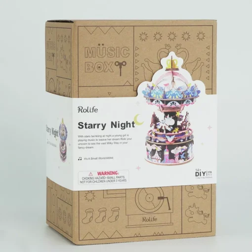 Maqueta de Tiovivo de unicornios Robotime