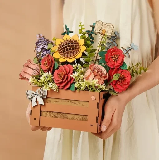 Maqueta Ramo de Flores Madera Robotime