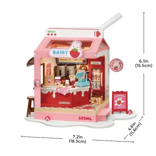 Maqueta Strawberry Milk Box Robotime