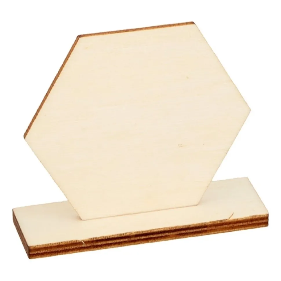 Marcasitios de madera Hexágono Artemio