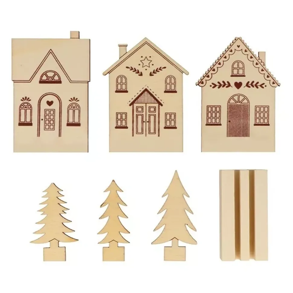 Marcasitios de Madera Home for Christmas Artemio