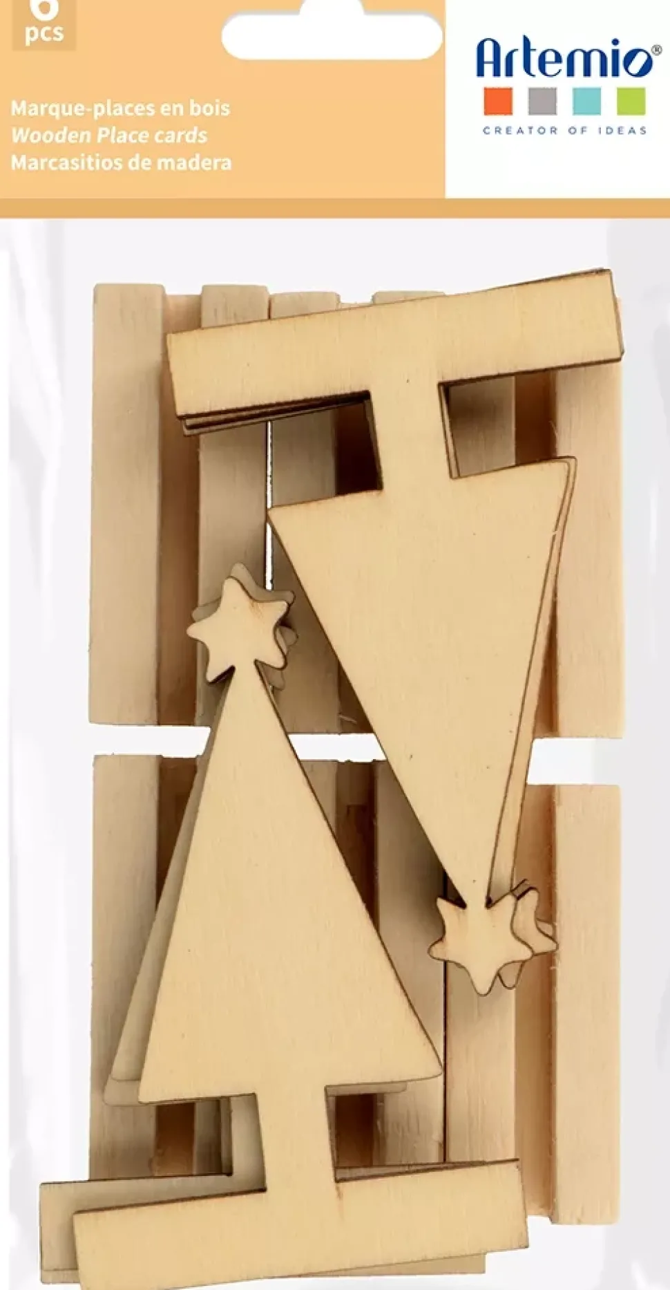 Marcasitios de Madera Woodsy Christmas Artemio