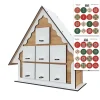 Mini Calendario de Adviento Tiny madera y blanco Fabrika Decoru