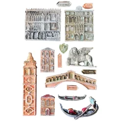 Molde de silicona Arquitectura Venice City Of Art Stamperia 15x21cm