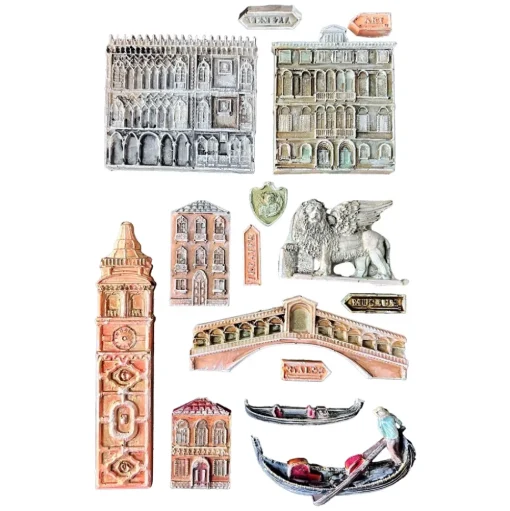 Molde de silicona Arquitectura Venice City Of Art Stamperia 15x21cm