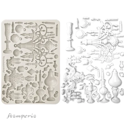 Molde de silicona Candelabro Masquerade Stamperia A5