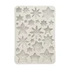 Molde de silicona Estrellas Romantic Gear Up For Christmas Stamperia A5