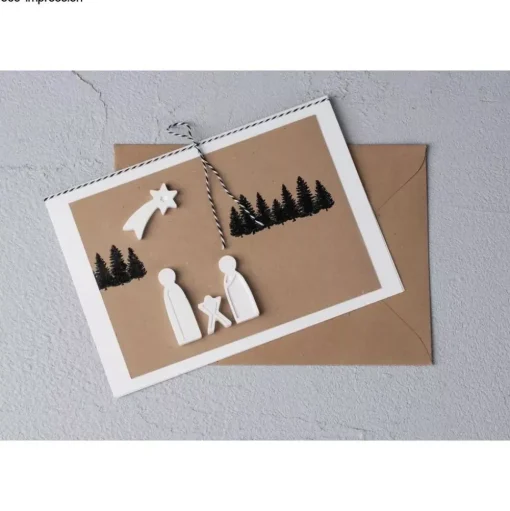 Molde de silicona Mini Belén de Navidad Rayher