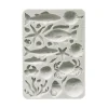 Molde de silicona Peces y Conchas Silent Sea Stamperia A5