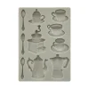 Molde de silicona Tazas Coffee & Chocolate Stamperia A5