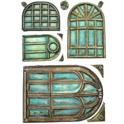 Molde de silicona Ventanas Masquerade Stamperia A5