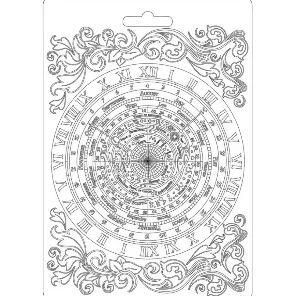 Molde Flexible Astrology Alchemy Stamperia 15x21cm