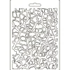 Molde Flexible Crackle Pattern Savana Stamperia 14x21cm