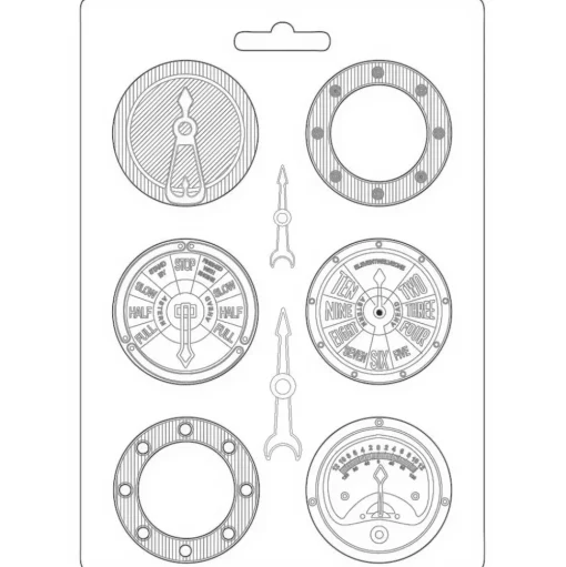 Molde Flexible Gauges Lady Vagabond Lifestyle Stamperia 21x29cm