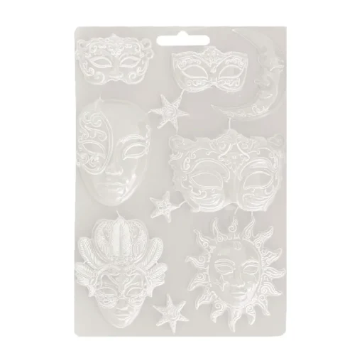Molde flexible Máscaras Masquerade Stamperia 21x29cm