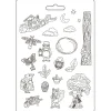Molde flexible Romantic Hidden Grove Stamperia 21x29cm