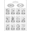 Molde Flexible Zodiac Cosmos Infinity Stamperia 21x29cm