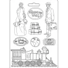 Molde Tren Around the World Stamperia A5