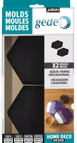 Moldes posavasos hexagonal Gedeo Pebeo