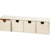 Mueble de madera cuatro cajones