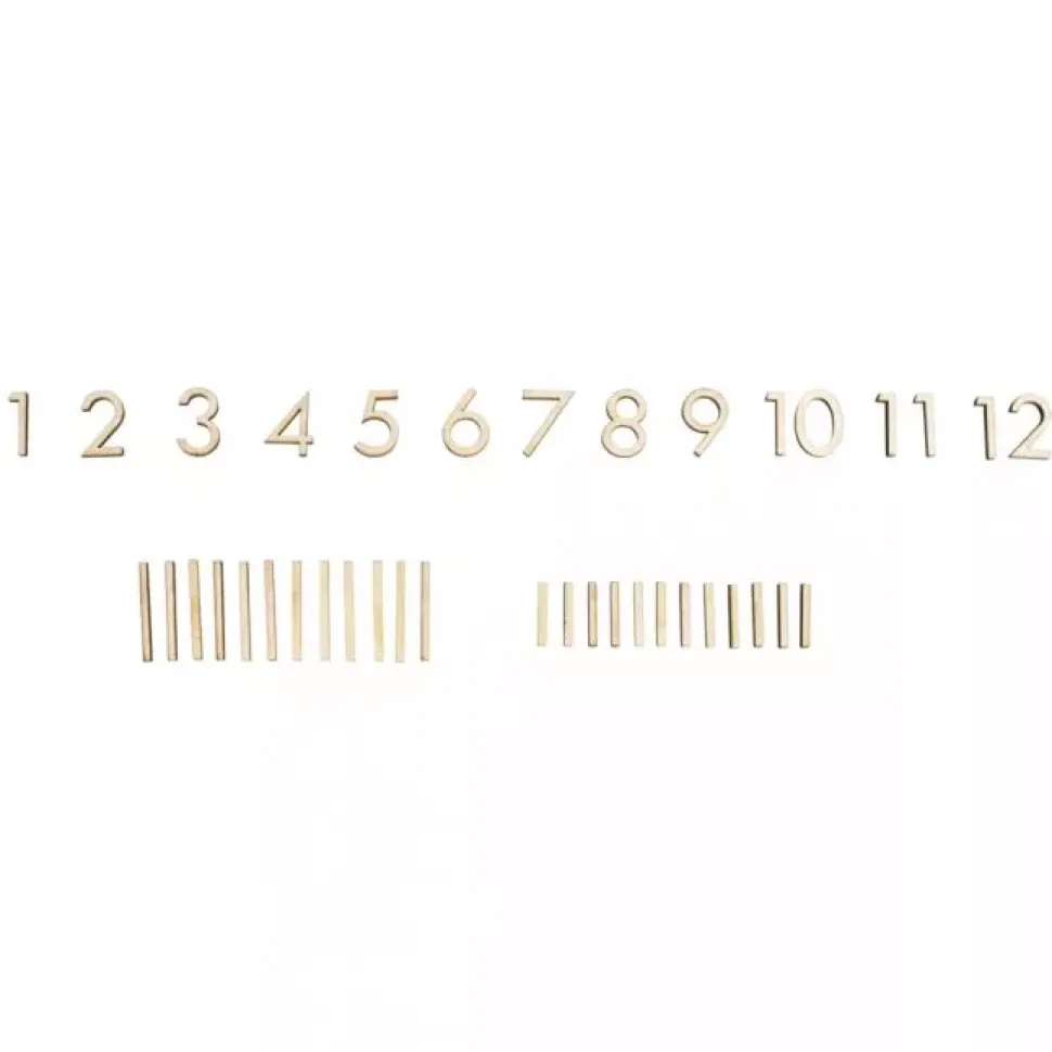 Números de Madera Para Reloj Rayher