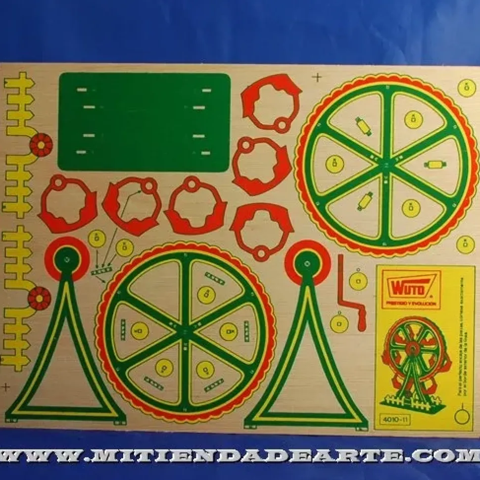 Noria-11 Kits Recortables Serigrafiados de Marquetería 4010-11