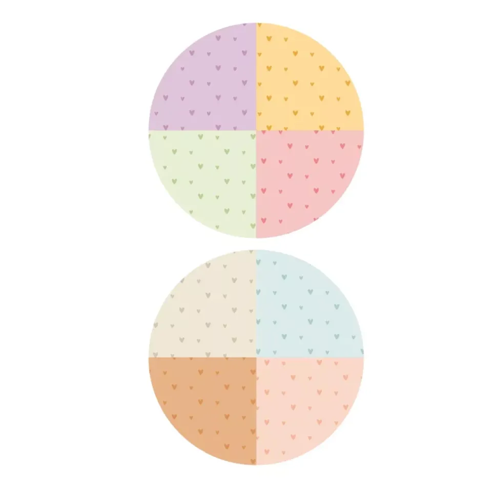 Pack 2 telas Mini Corazones Colección Infinita Iriri Estudio 15x20cm