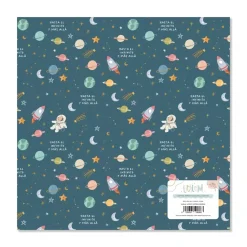 Papel de acetato con foil Little M Lora Bailora 30x30cm