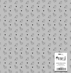 Papel de acetato Pájaros Mary Sami Garra 30x30cm