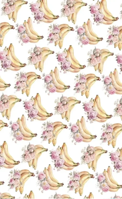 Papel de Arroz Bananas VII Fruits Market PapersForYou 54x33cm