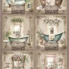 Papel de Arroz Baño VI Home & Deco Bath and Kitchen PapersForYou 54x33cm