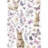 Papel de arroz Conejos y Mariposas Best Sellers Stamperia 21x30cm