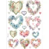 Papel de arroz Corazones Best Sellers Stamperia 21x30cm