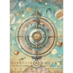 Papel de Arroz Cosmos Fortune Stamperia 21x30cm