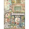 Papel de arroz Flower Shop Art of Travelling Stamperia 21x30cm
