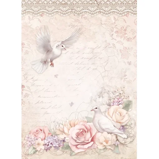 Papel de Arroz IV Romance Forever Stamperia 21x29cm