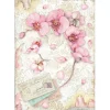 Papel de arroz Orquídea Rosa Orchids and Cats Stamperia 21x30cm