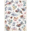 Papel de arroz Piñas y Flores Dewdrops Stamperia 21x30cm