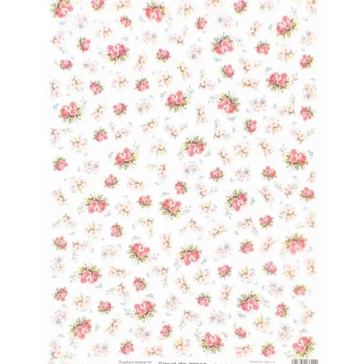 Papel de arroz Ramilletes de flores Orita 29x41cm
