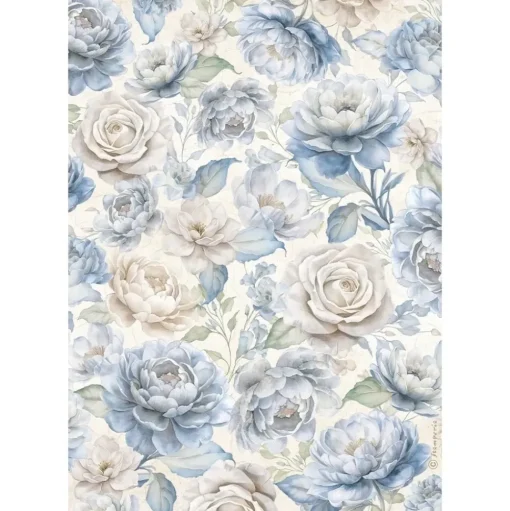 Papel de arroz Rosa Timeless Stamperia 21x30cm