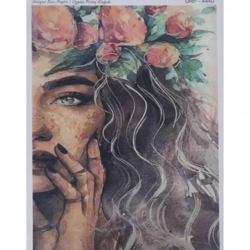 Papel de Arroz Rostro Mujer Rich 29x42cm