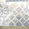 Papel de Arroz Scrap Baldosas Azules The Kingdom of the Elves PapersForYou 30x30cm