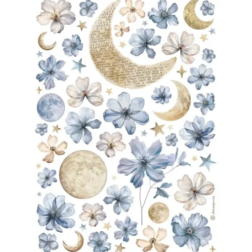 Papel de arroz Sol y Luna Best Sellers Stamperia 21x30cm