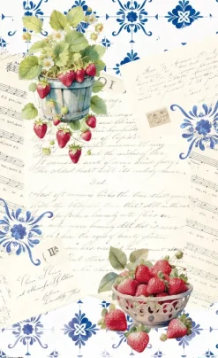 Papel de Arroz Strawberry I Fruits Market PapersForYou 54x33cm