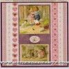 Papel de Decoupage 0813317 Estampas y corazones 30x30 cm. Dayka