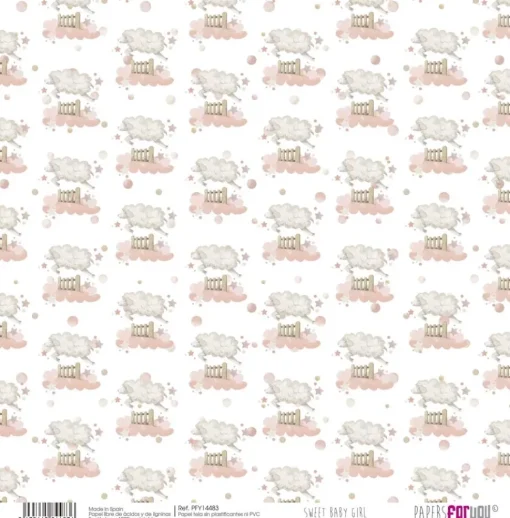 Papel Tela I Sweet Baby Girl PapersForYou 30x30cm