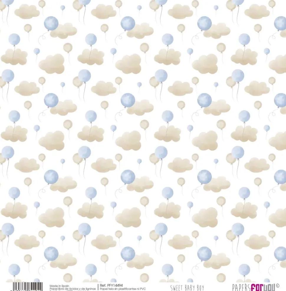 Papel Tela II Sweet Baby Boy PapersForYou 30x30cm