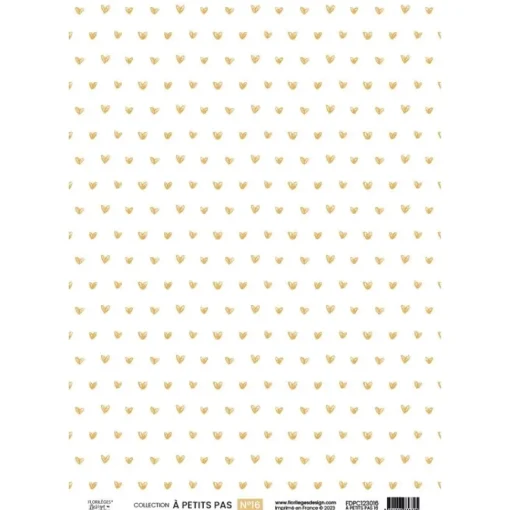 Papel Vellum 16 À Petits Pas Florilèges Design A4