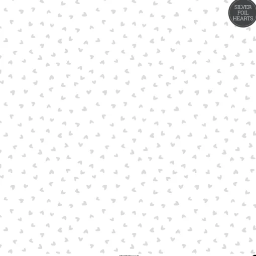 Papel vellum Silver Hearts ModaScrap 30x30cm